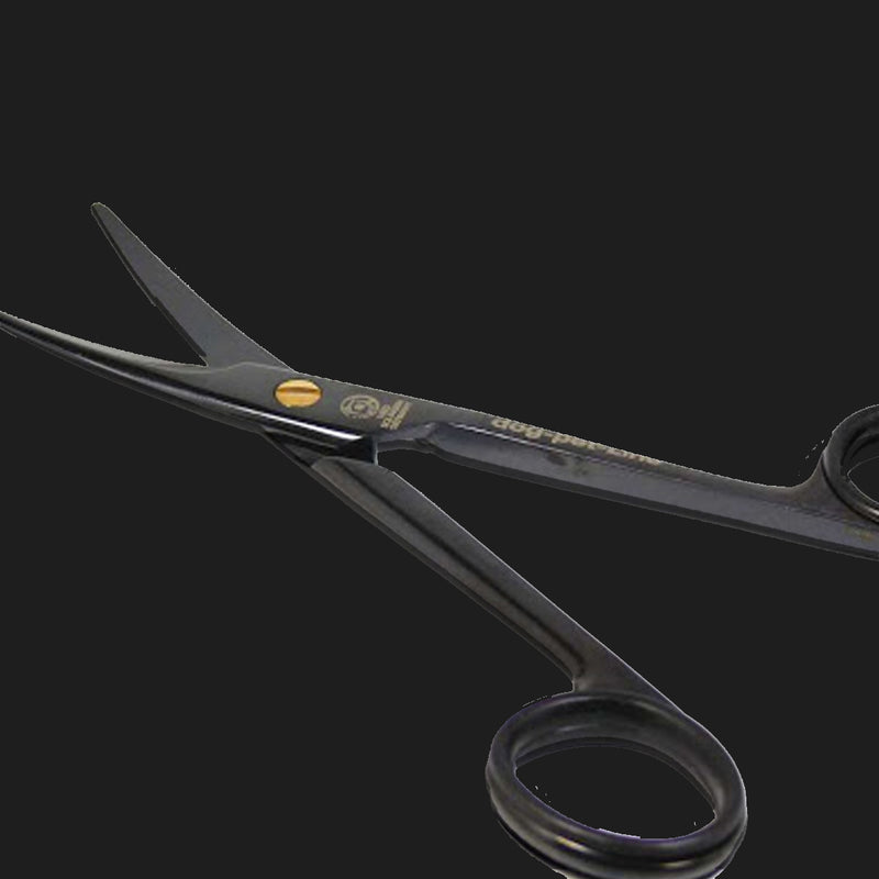 Sharpening curved scissors